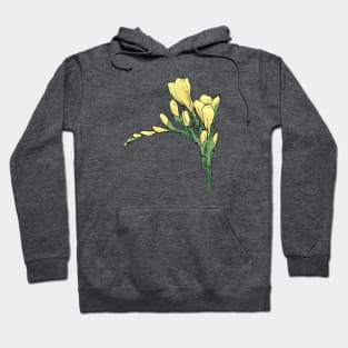 Yellow Freesia Parkinsons Therapy Art Hoodie